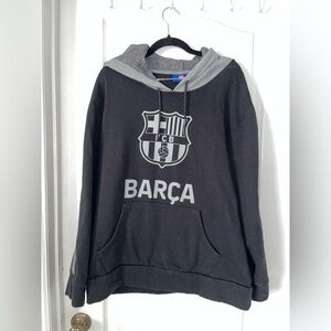Men's BARCA Black and Gray Hoodie